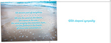Load image into Gallery viewer, With deepest sympathy card to heal and soothe someone that has lost a friend or family member.