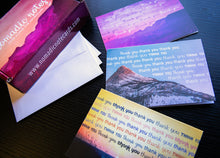 Load image into Gallery viewer, Thank you stationery note card set, gift box and envelopes