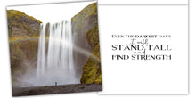 Load image into Gallery viewer, Encourage friends with thoughtful and inspiring encouragement cards. Waterfall nature cards.
