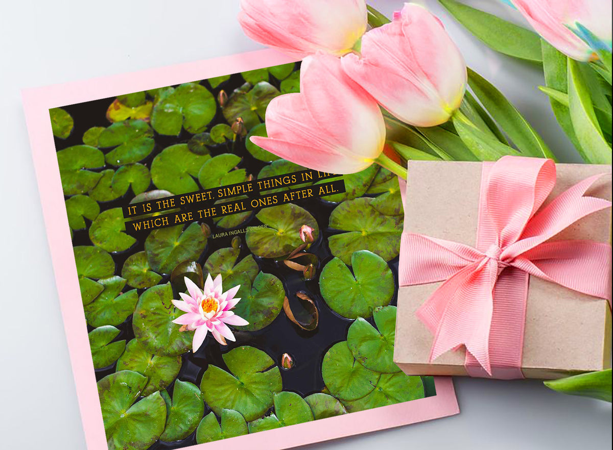 lily pad card for mom